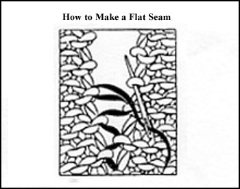 how to make flat seams in knitting